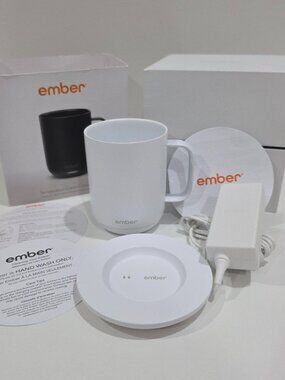 Open Box Ember Mug 2 White 10oz Heated Coffee Cup